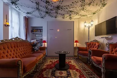 Coin salon dans l'établissement L'appart chez Remy
