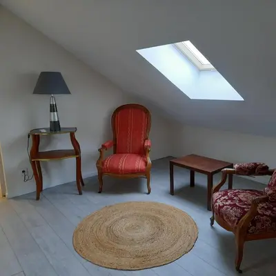 Coin salon dans l'établissement Chez daniel