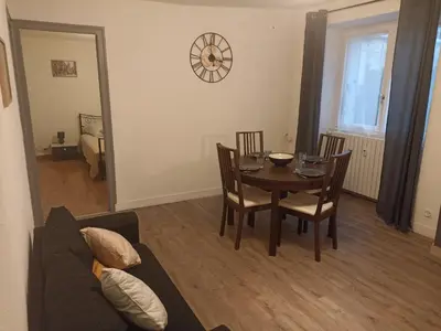 Coin salon dans l'établissement Aux Thermes