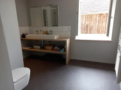 Salle de bains dans l'établissement Gîte du Bon Pays