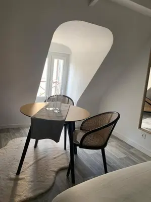 Coin salon dans l'établissement appartement catimini