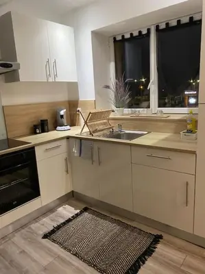 Cuisine ou kitchenette dans l'établissement Le Duplex de Paris