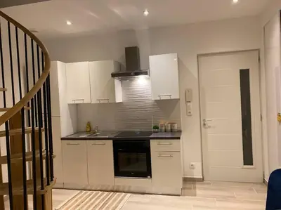 Cuisine ou kitchenette dans l'établissement Le Duplex de l’Avenue