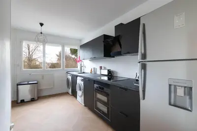 Cuisine ou kitchenette dans l'établissement Cabana & Le Grand Appartement Lumineux