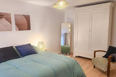 Un ou plusieurs lits dans un hébergement de l'établissement Maison (gite) Le Petit Plasne dans le Jura