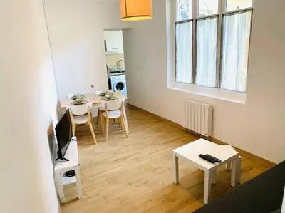 Coin salon dans l'établissement Appartement plein centre