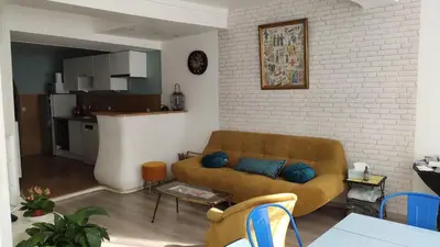 Cuisine ou kitchenette dans l'établissement LocN'roll