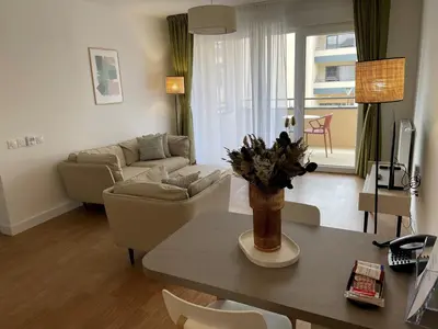 Coin salon dans l'établissement Domitys Les Demoiselles - résidence intergénérationnelle