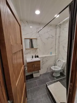 Salle de bains dans l'établissement Appartement au cœur de la ville