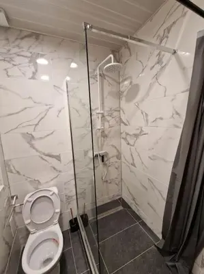 Salle de bains dans l'établissement Appartement au cœur de la ville