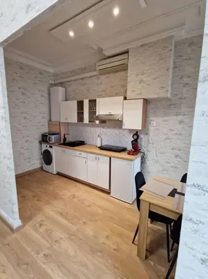 Cuisine ou kitchenette dans l'établissement Appartement au cœur de la ville
