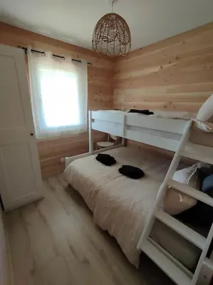 Un ou plusieurs lits dans un hébergement de l'établissement Chalet, aux portes du Morvan